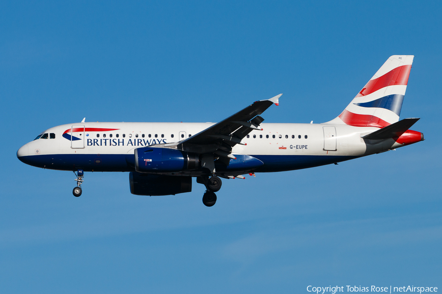 British Airways Airbus A319-131 (G-EUPE) | Photo 303094