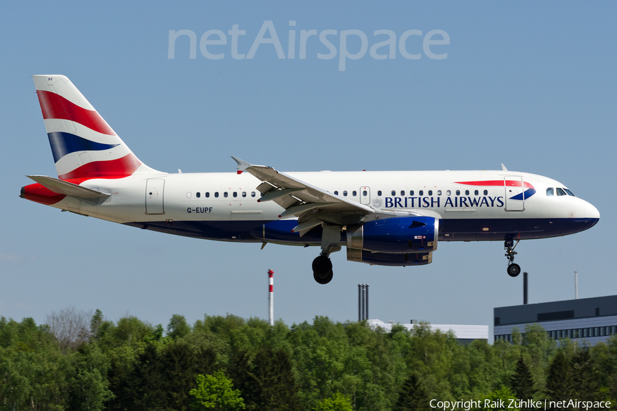 British Airways Airbus A319-131 (G-EUPF) | Photo 107907