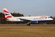 British Airways Airbus A319-131 (G-EUPF) at  Hamburg - Fuhlsbuettel (Helmut Schmidt), Germany