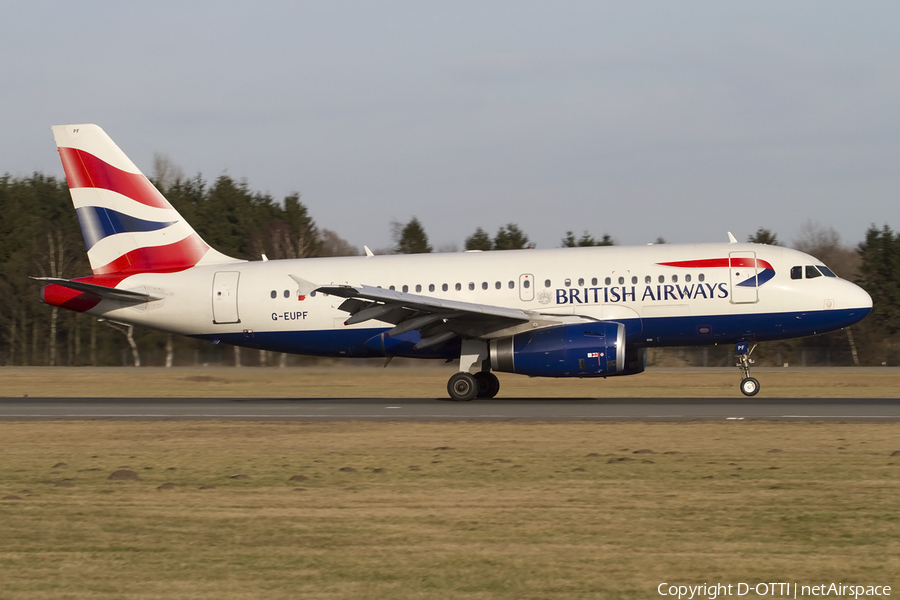 British Airways Airbus A319-131 (G-EUPF) | Photo 432798