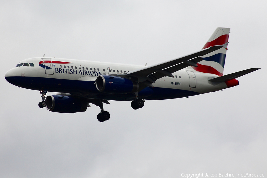 British Airways Airbus A319-131 (G-EUPF) | Photo 183684