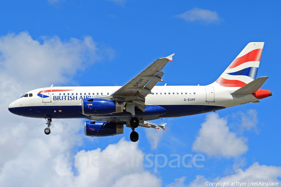 British Airways Airbus A319-131 (G-EUPF) | Photo 397624