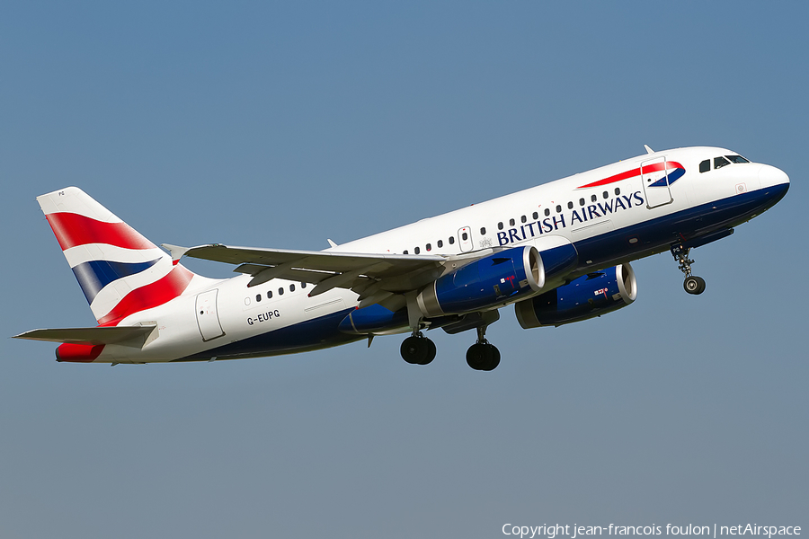British Airways Airbus A319-131 (G-EUPG) | Photo 162108