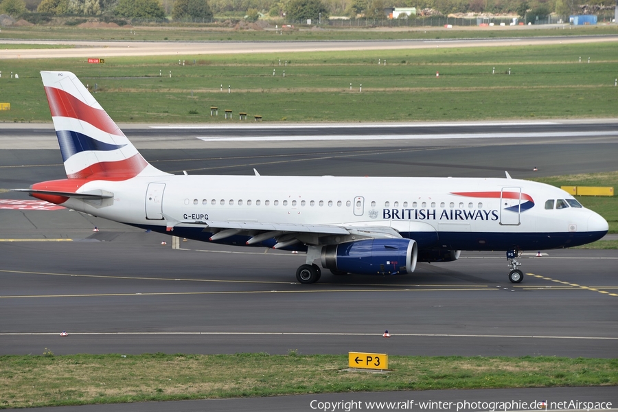 British Airways Airbus A319-131 (G-EUPG) | Photo 407345