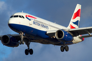 British Airways Airbus A319-131 (G-EUPG) at  London - Heathrow, United Kingdom