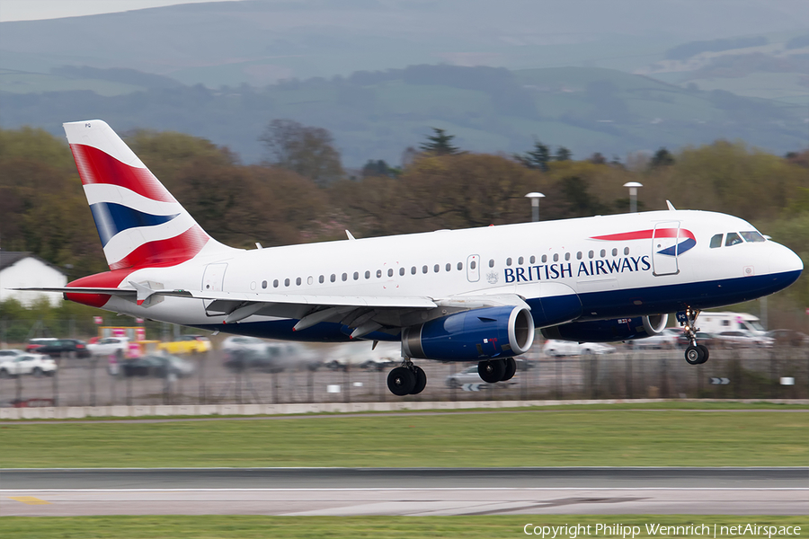 British Airways Airbus A319-131 (G-EUPG) | Photo 156562