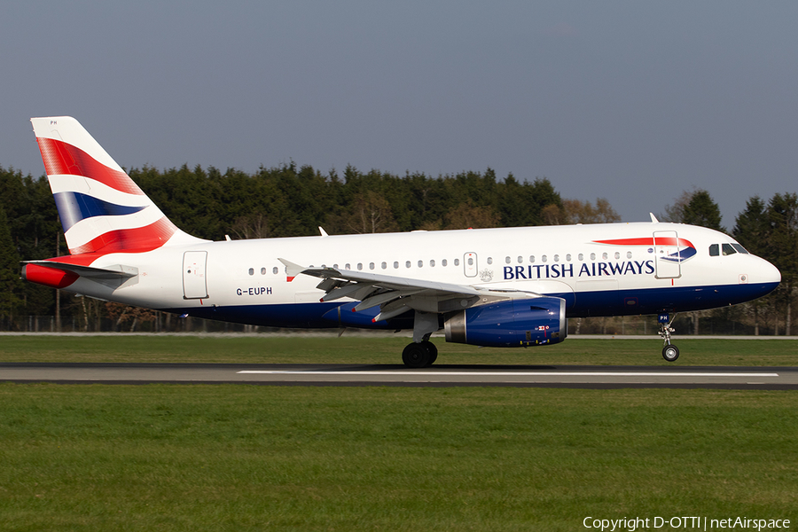 British Airways Airbus A319-131 (G-EUPH) | Photo 310470