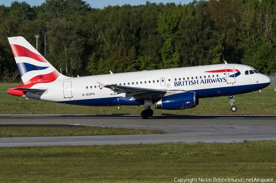 British Airways Airbus A319-131 (G-EUPH) | Photo 319241