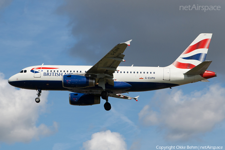 British Airways Airbus A319-131 (G-EUPH) | Photo 41765