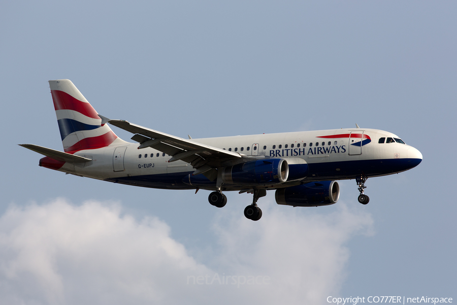 British Airways Airbus A319-131 (G-EUPJ) | Photo 100270