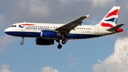 British Airways Airbus A319-131 (G-EUPJ) at  London - Heathrow, United Kingdom