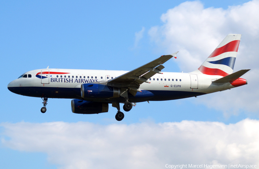 British Airways Airbus A319-131 (G-EUPK) | Photo 123354