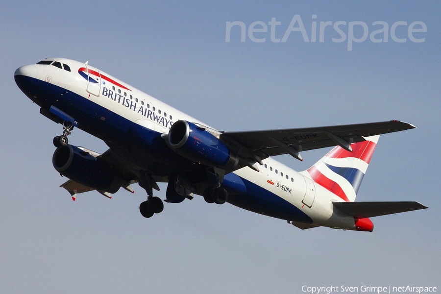 British Airways Airbus A319-131 (G-EUPK) | Photo 21141