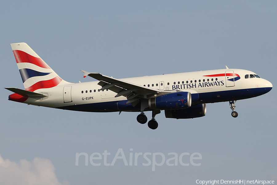 British Airways Airbus A319-131 (G-EUPK) | Photo 413989