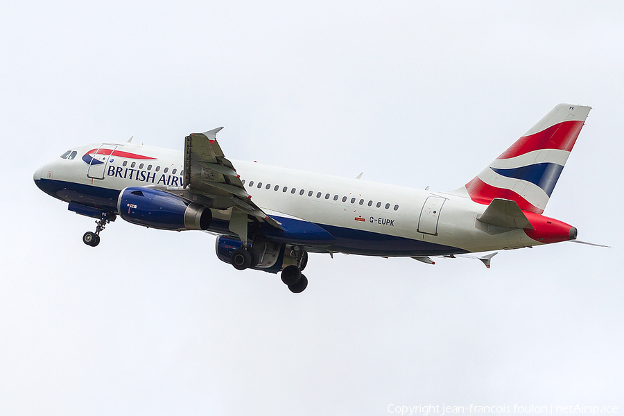 British Airways Airbus A319-131 (G-EUPK) | Photo 172525