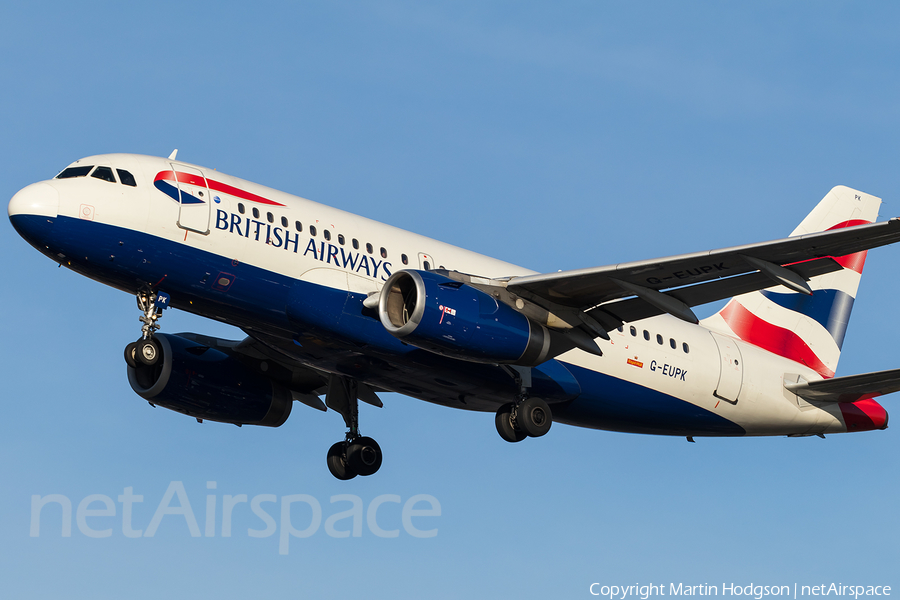 British Airways Airbus A319-131 (G-EUPK) | Photo 131205