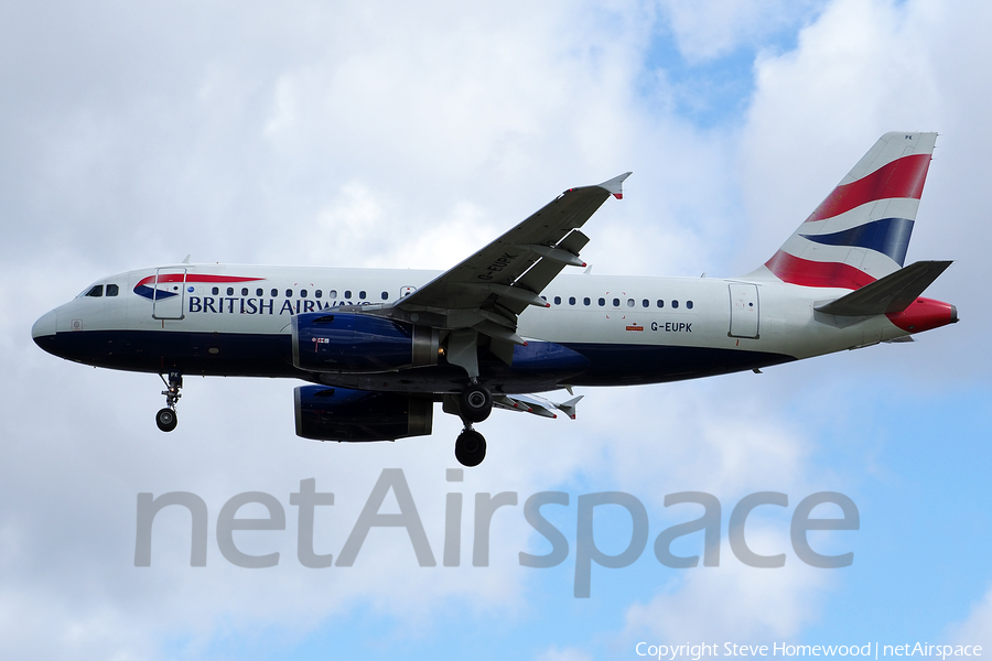 British Airways Airbus A319-131 (G-EUPK) | Photo 168707