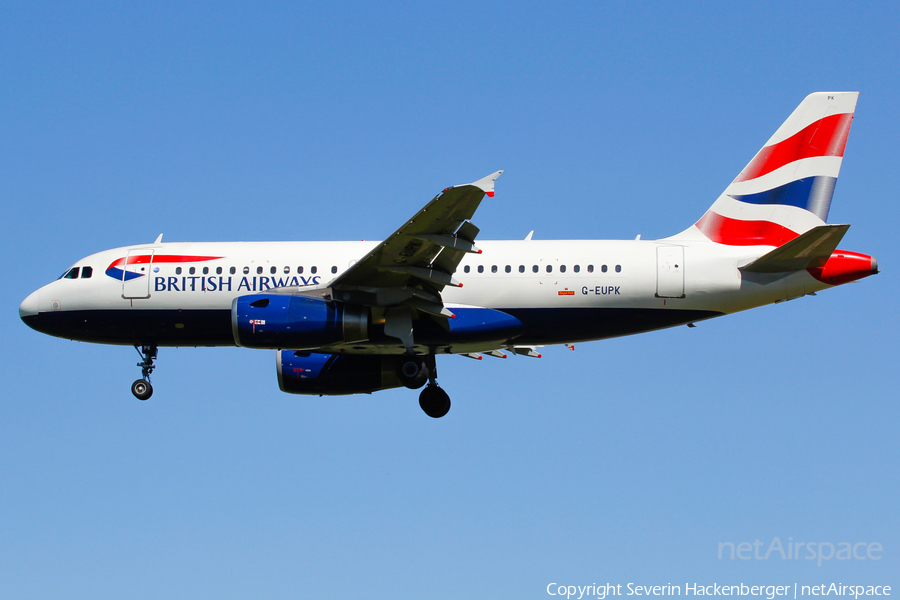 British Airways Airbus A319-131 (G-EUPK) | Photo 205437