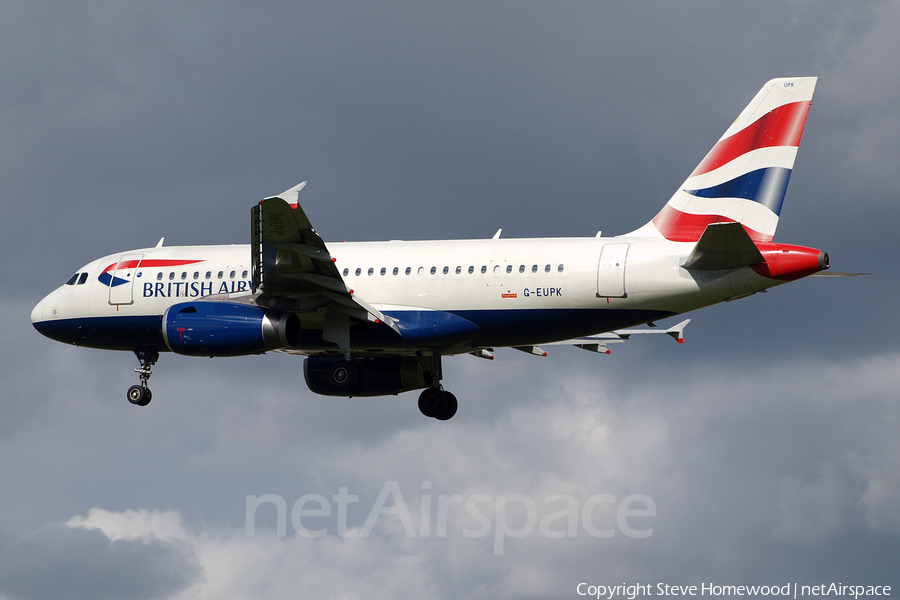 British Airways Airbus A319-131 (G-EUPK) | Photo 410949