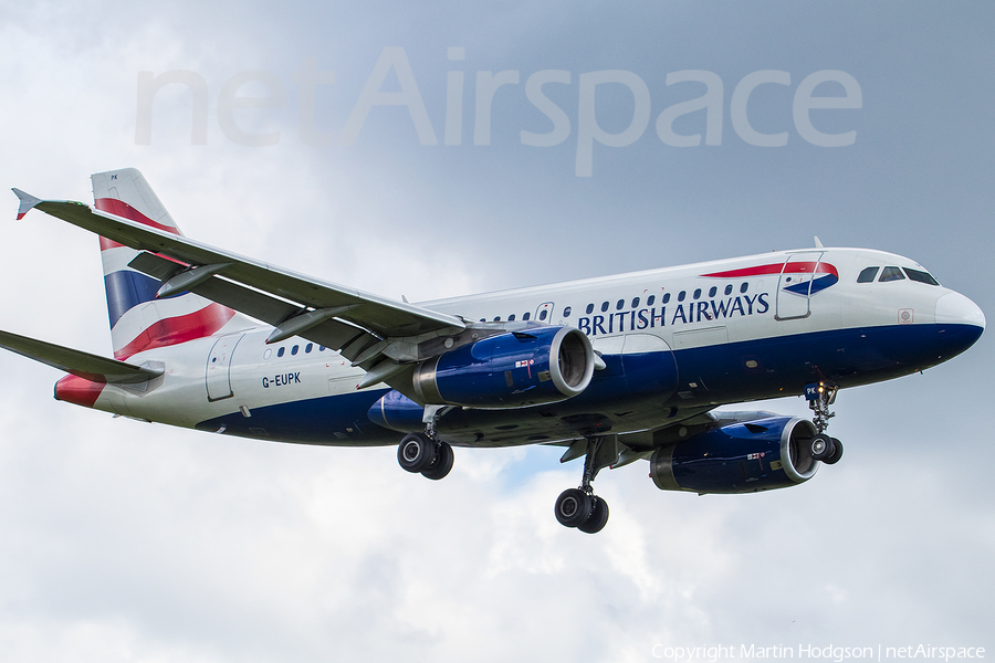 British Airways Airbus A319-131 (G-EUPK) | Photo 113321
