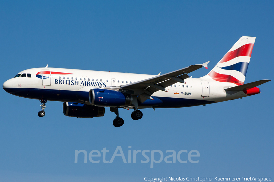 British Airways Airbus A319-131 (G-EUPL) | Photo 121560