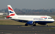 British Airways Airbus A319-131 (G-EUPL) at  Dusseldorf - International, Germany