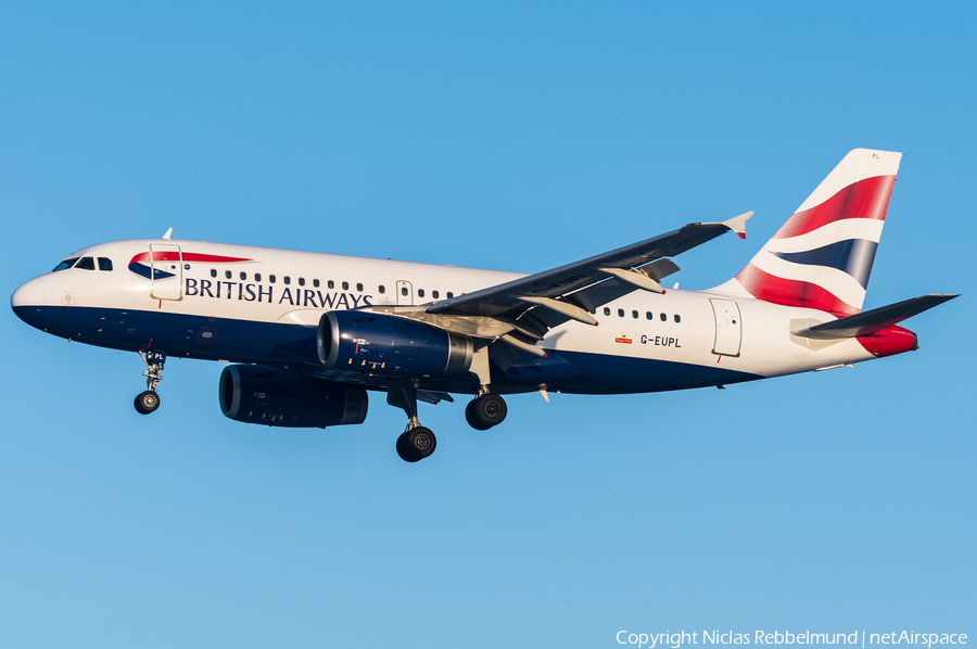 British Airways Airbus A319-131 (G-EUPL) | Photo 289478