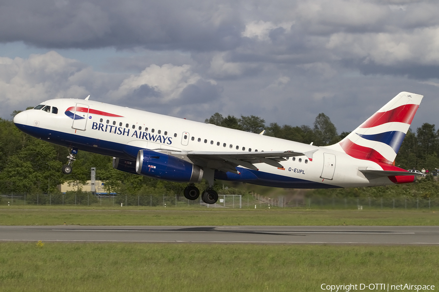British Airways Airbus A319-131 (G-EUPL) | Photo 436701