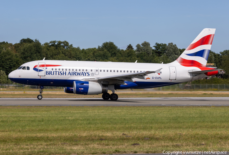 British Airways Airbus A319-131 (G-EUPL) | Photo 517230