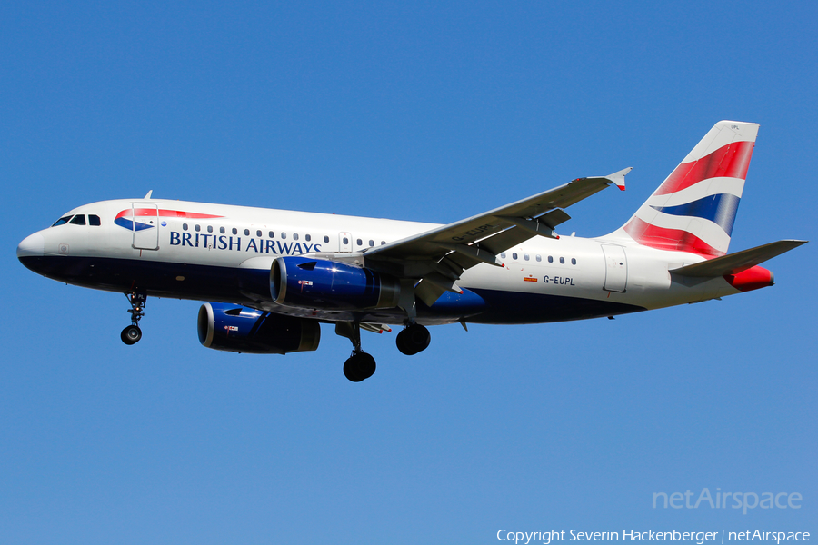 British Airways Airbus A319-131 (G-EUPL) | Photo 205445
