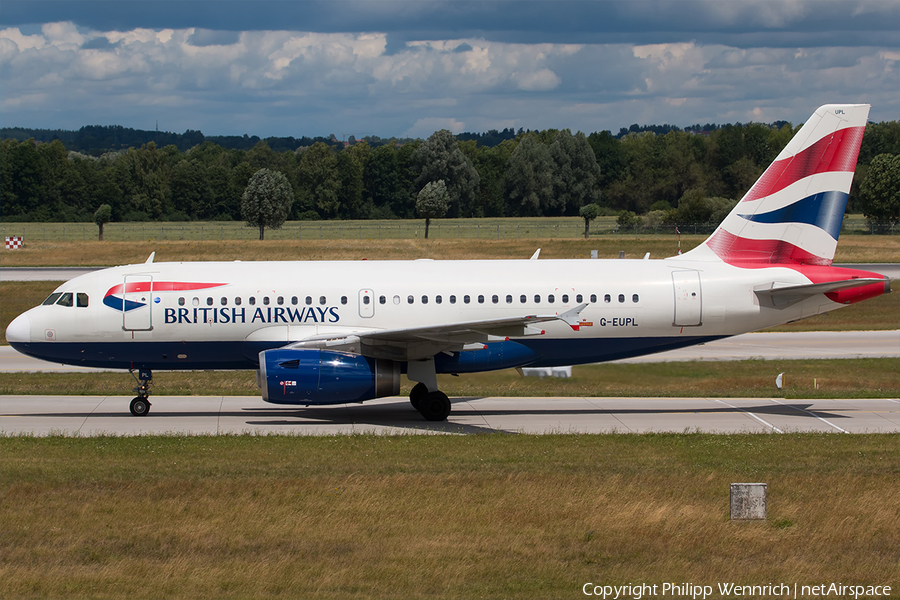 British Airways Airbus A319-131 (G-EUPL) | Photo 194970