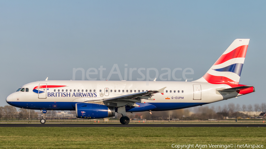 British Airways Airbus A319-131 (G-EUPM) | Photo 335863