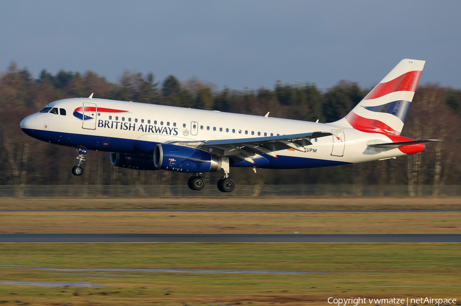 British Airways Airbus A319-131 (G-EUPM) | Photo 291987