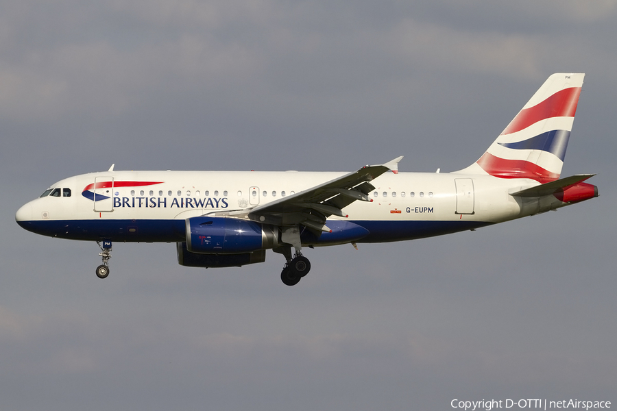 British Airways Airbus A319-131 (G-EUPM) | Photo 437900