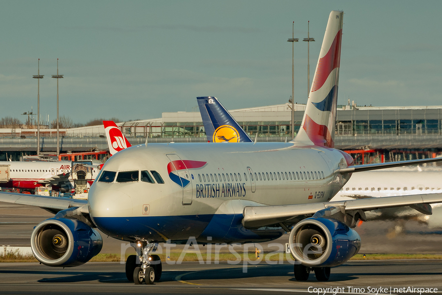 British Airways Airbus A319-131 (G-EUPM) | Photo 95675