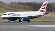 British Airways Airbus A319-131 (G-EUPM) at  Hamburg - Fuhlsbuettel (Helmut Schmidt), Germany