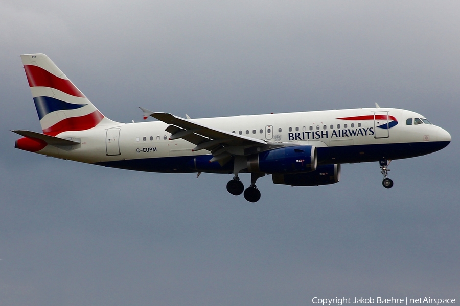 British Airways Airbus A319-131 (G-EUPM) | Photo 185506