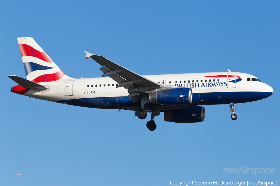 British Airways Airbus A319-131 (G-EUPM) | Photo 226321