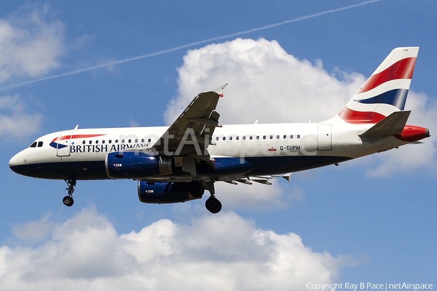 British Airways Airbus A319-131 (G-EUPM) | Photo 254990