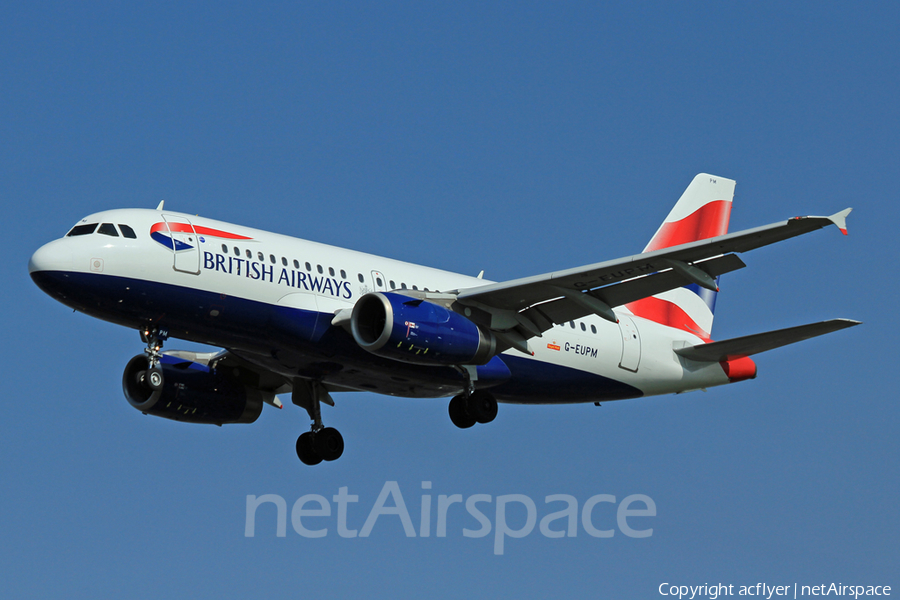 British Airways Airbus A319-131 (G-EUPM) | Photo 308084