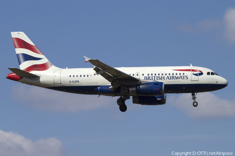 British Airways Airbus A319-131 (G-EUPN) | Photo 404420