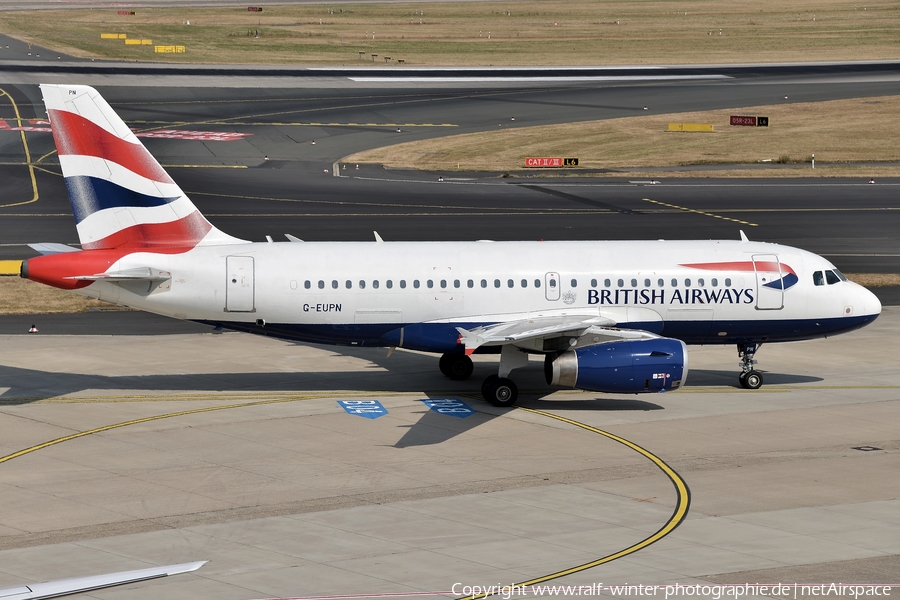 British Airways Airbus A319-131 (G-EUPN) | Photo 386689