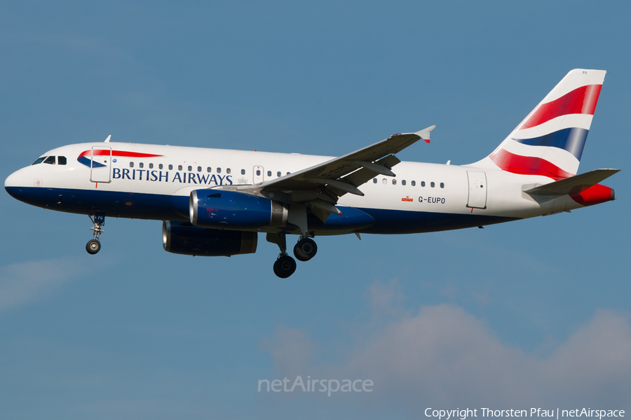 British Airways Airbus A319-131 (G-EUPO) | Photo 82095