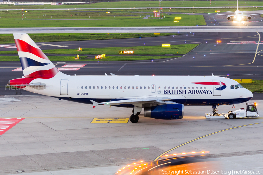 British Airways Airbus A319-131 (G-EUPO) | Photo 199419