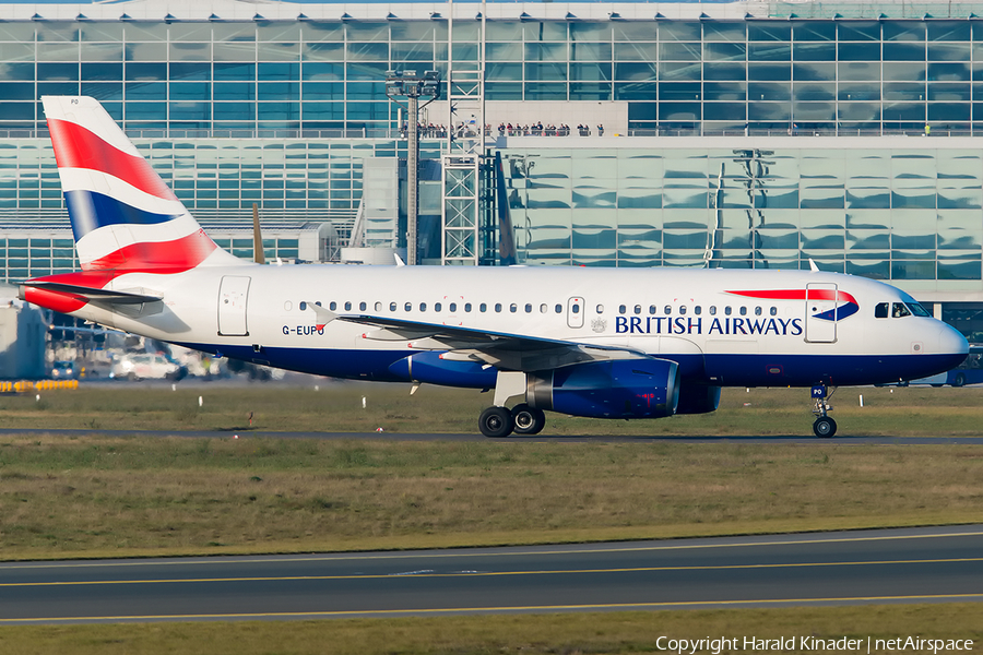 British Airways Airbus A319-131 (G-EUPO) | Photo 298693