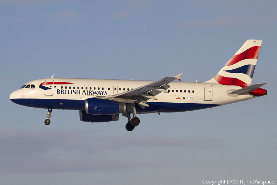 British Airways Airbus A319-131 (G-EUPO) | Photo 329801
