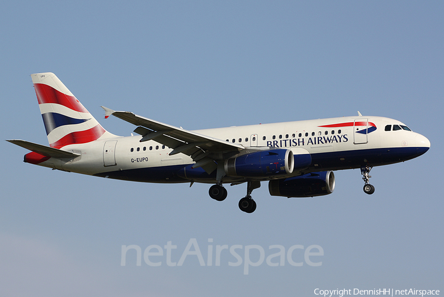 British Airways Airbus A319-131 (G-EUPO) | Photo 405846
