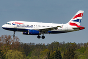 British Airways Airbus A319-131 (G-EUPO) at  Hamburg - Fuhlsbuettel (Helmut Schmidt), Germany