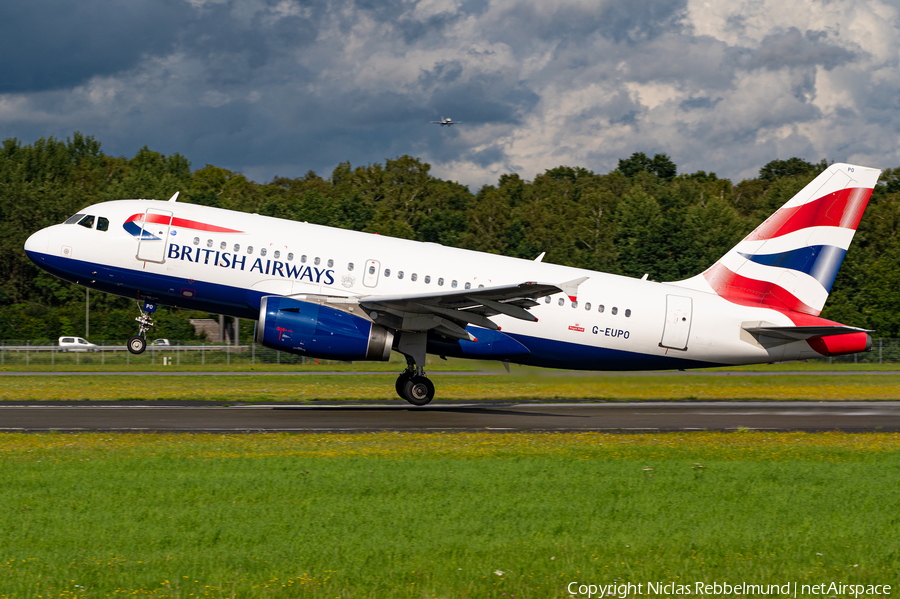 British Airways Airbus A319-131 (G-EUPO) | Photo 583364