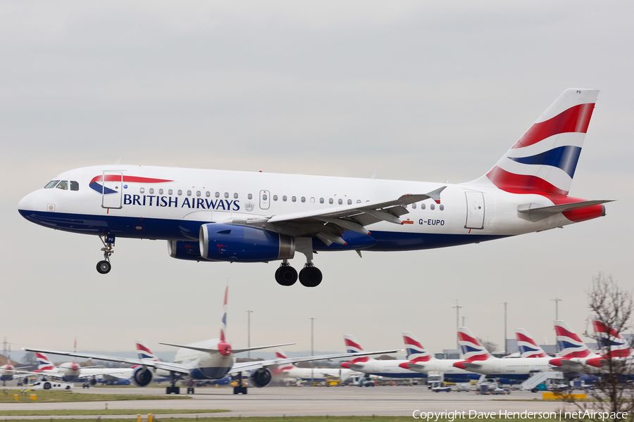 British Airways Airbus A319-131 (G-EUPO) | Photo 102351